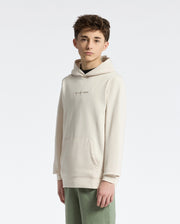 Teen | Kids' Nora Classic French Terry Hoodie in white by Psycho Bunny, featuring a cozy fit, minimalist design, and embroidered logo for a timeless, stylish look.