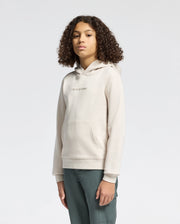 Kids | Kids' Nora Classic French Terry Hoodie in white by Psycho Bunny, featuring a cozy fit, minimalist design, and embroidered logo for a timeless, stylish look.