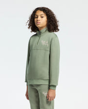 Kids | Kids' Desert 1/4 Mock Zip by Psycho Bunny, featuring a sleek design with an embroidered logo for a modern, stylish look.