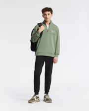 Teen | Kids' Desert 1/4 Mock Zip by Psycho Bunny, featuring a sleek design with an embroidered logo for a modern, stylish look.
