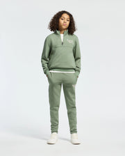 Kids | Kids' Desert 1/4 Mock Zip by Psycho Bunny, featuring a sleek design with an embroidered logo for a modern, stylish look.
