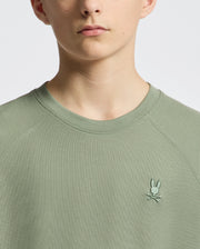 Teen | Kids' Taylor Piqué Long Sleeve Tee by Psycho Bunny, featuring a refined piqué fabric and embroidered logo for a sleek, stylish look.
