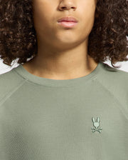 Kids | Kids' Taylor Piqué Long Sleeve Tee by Psycho Bunny, featuring a refined piqué fabric and embroidered logo for a sleek, stylish look.