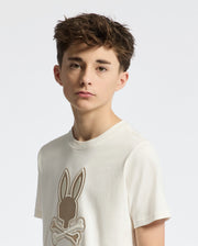 Teen | Kids' New Castle Embroidered Graphic Tee by Psycho Bunny, featuring a bold embroidered logo on soft cotton for a stylish and comfortable fit.