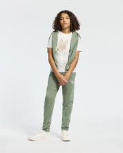 Kids | Kids' New Castle Embroidered Graphic Tee by Psycho Bunny, featuring a bold embroidered logo on soft cotton for a stylish and comfortable fit.