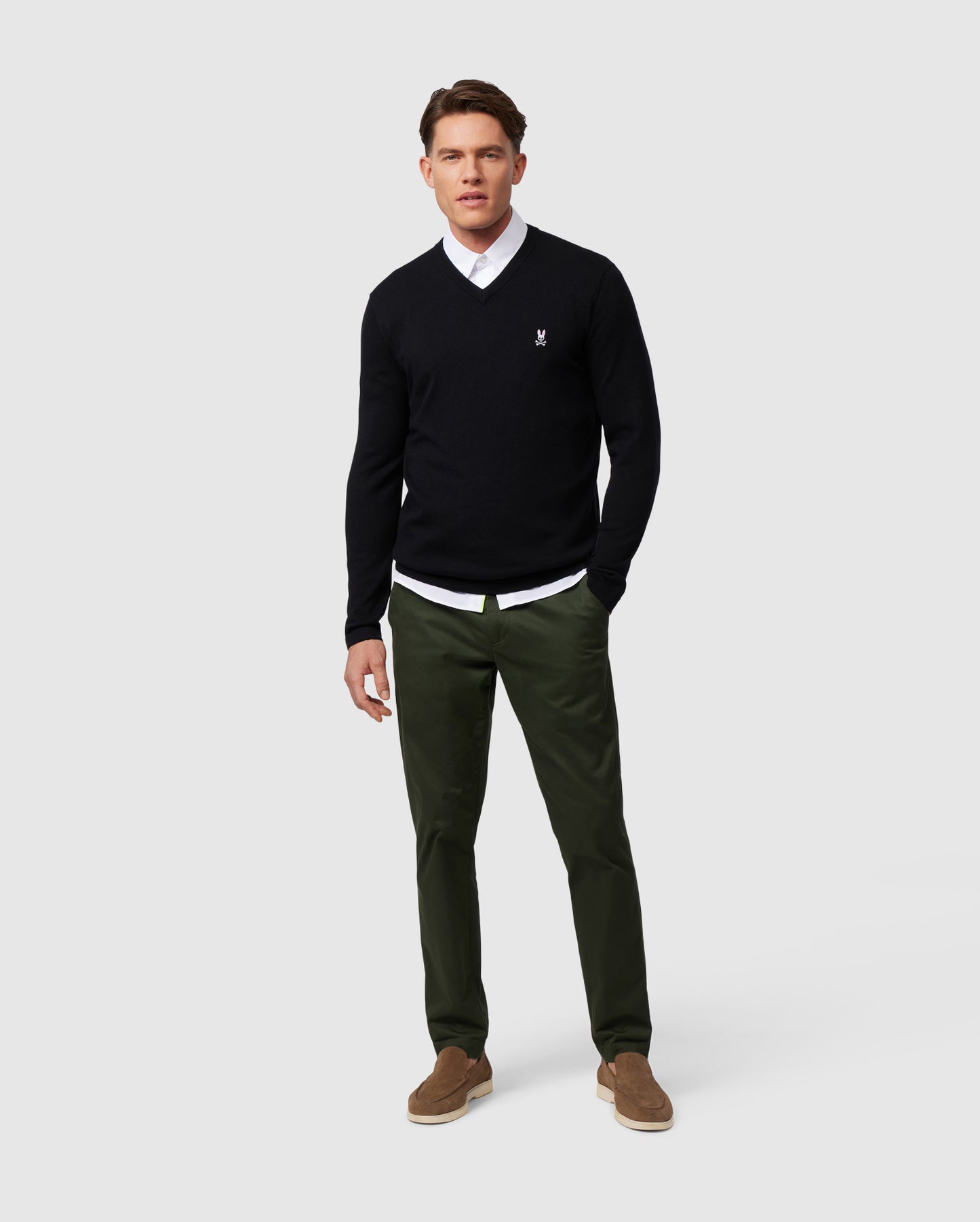 MENS ROSEVILLE V NECK SWEATER - B6E745A2SW