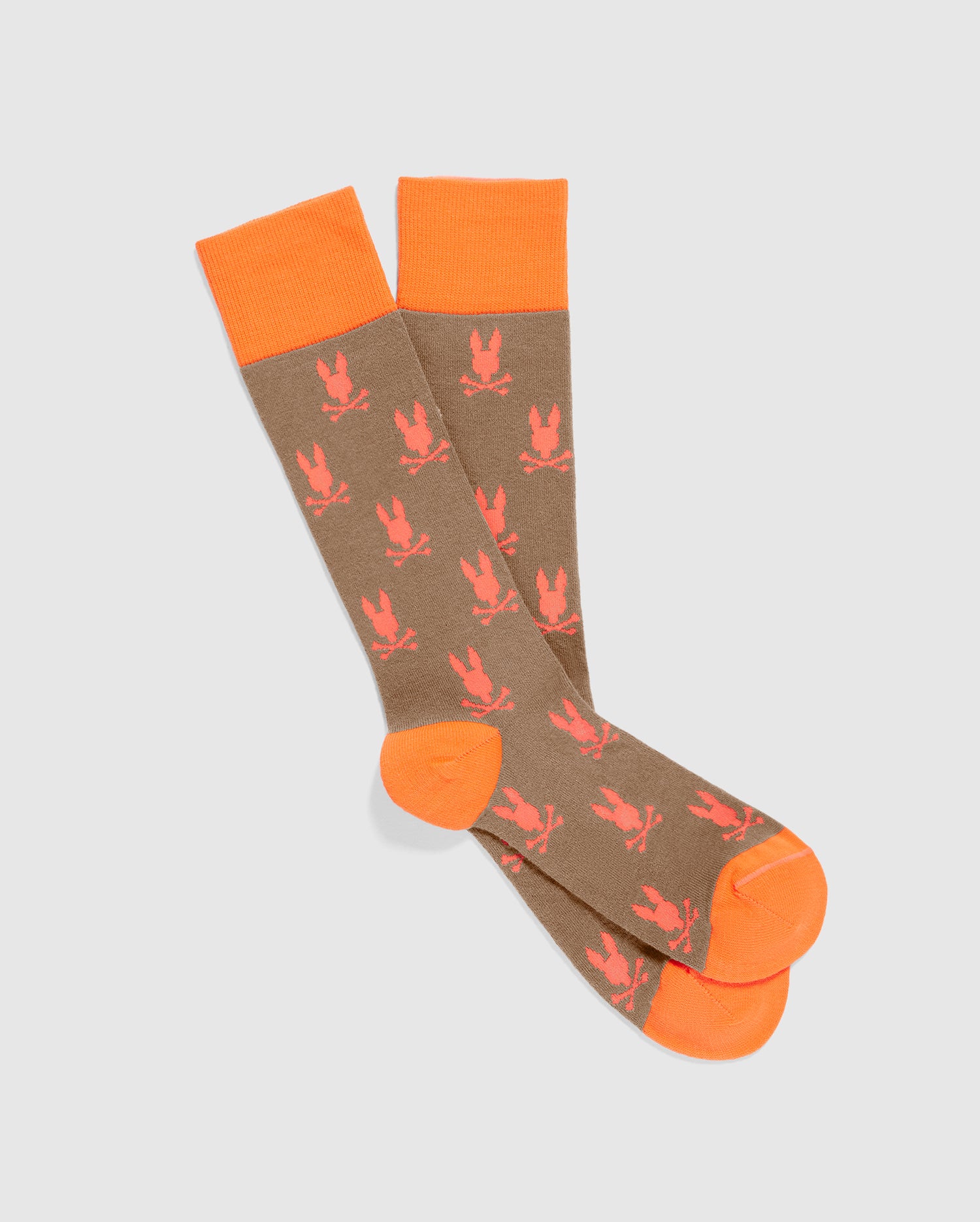MENS ORANGE DRESS SOCK PSYCHO BUNNY Psycho Bunny Canada
