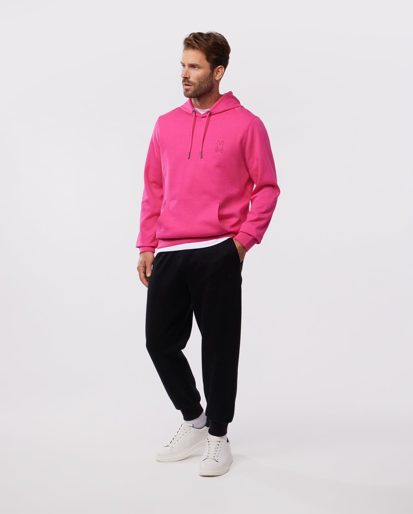 MENS OUTLINE PULLOVER HOODIE - B6H505Z1CN