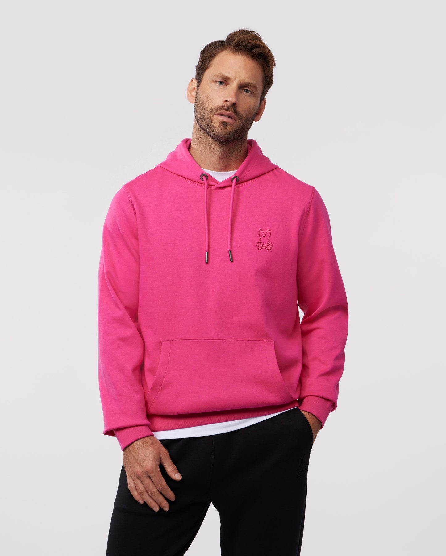 MENS OUTLINE PULLOVER HOODIE - B6H505Z1CN