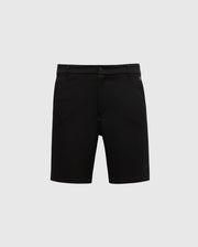 The Psycho Bunny MENS SHIRO KNIT HONEYCOMB SHORT - B6R585F200, displayed on a plain white background, features a button/zip closure, belt loops, and side pockets. Made from smooth fabric tailored for a slim fit, it offers a stylish day-to-night transition.