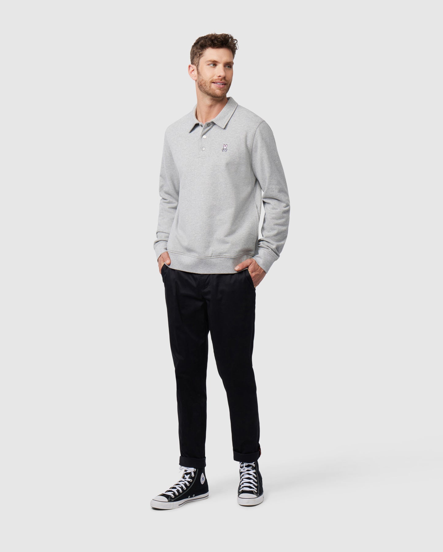 MENS NOVATO COLLAR SWEATSHIRT - B6S425A2FT