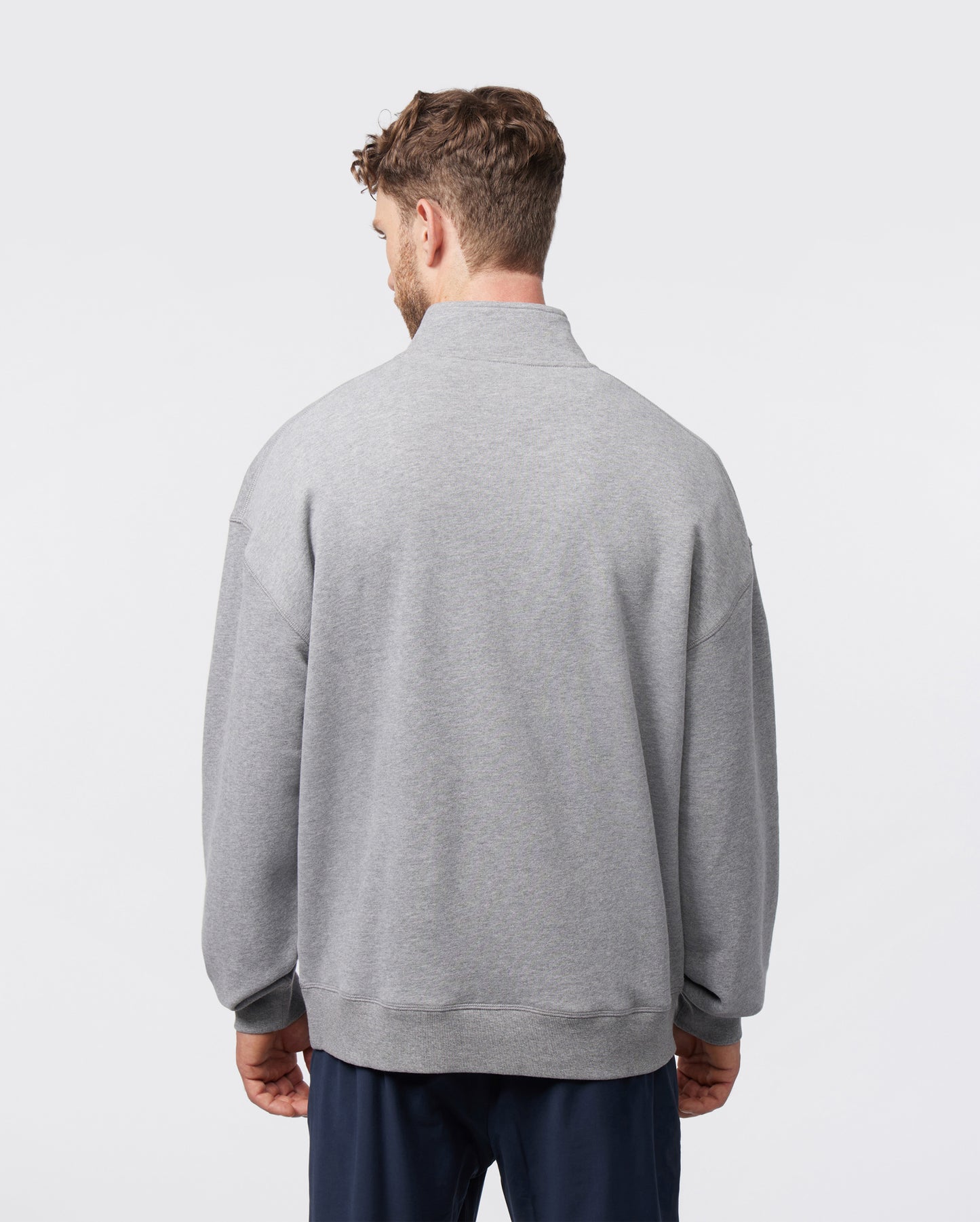 MENS YORKVILLE RELAXED FIT FLEECE HALF ZIP POPOVER - B6S454Z1FT