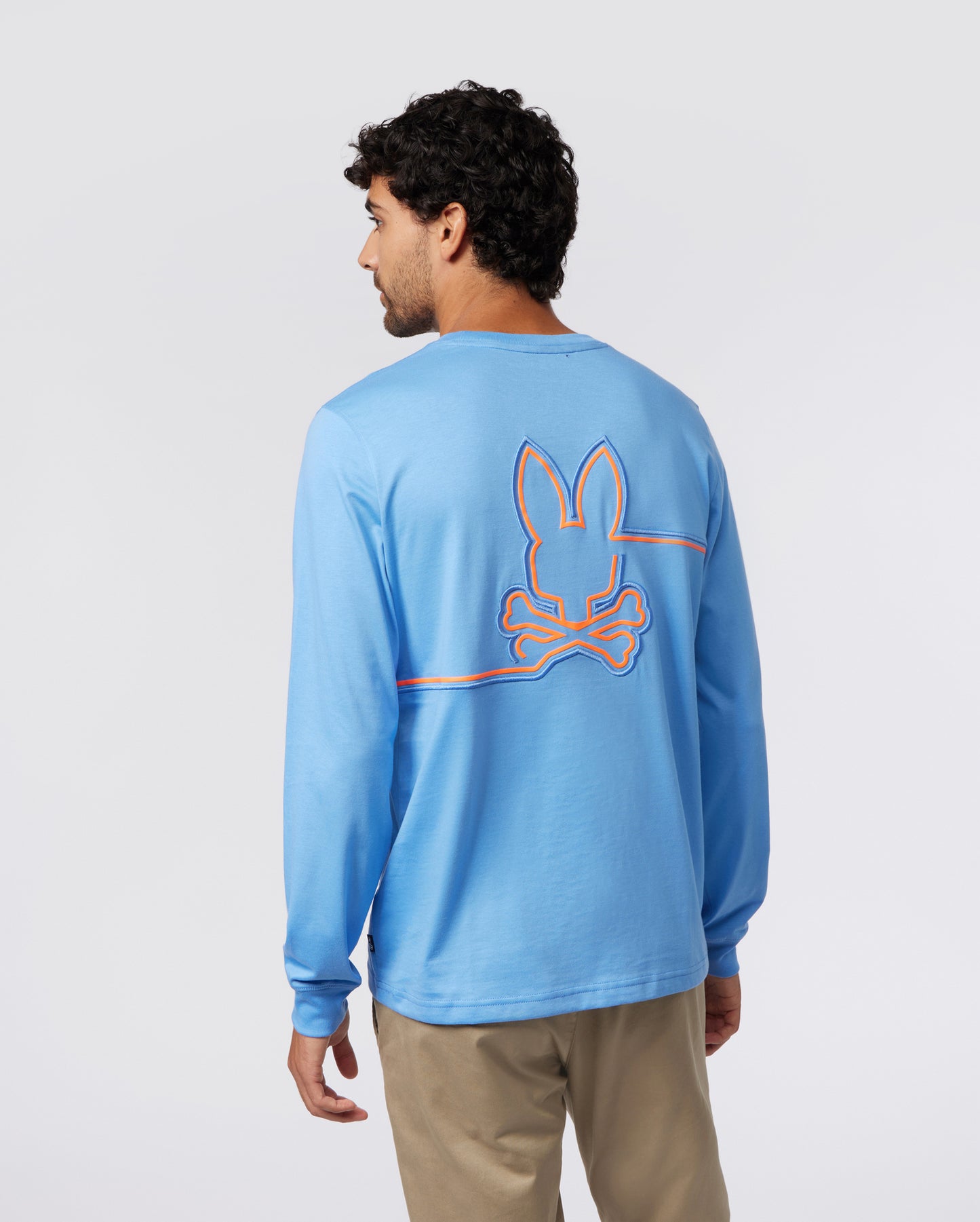 MENS CHESTER LONG SLEEVE EMBROIDERED GRAPHIC TEE - B6T374Z1PC
