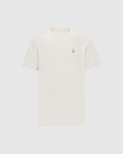 Psycho Bunny’s Men's Classic Crew Neck Tee (B6U014B200) in light beige has a small embroidered rabbit logo on the left chest. Made from premium Pima cotton jersey, it offers a simple, classic design with short sleeves.