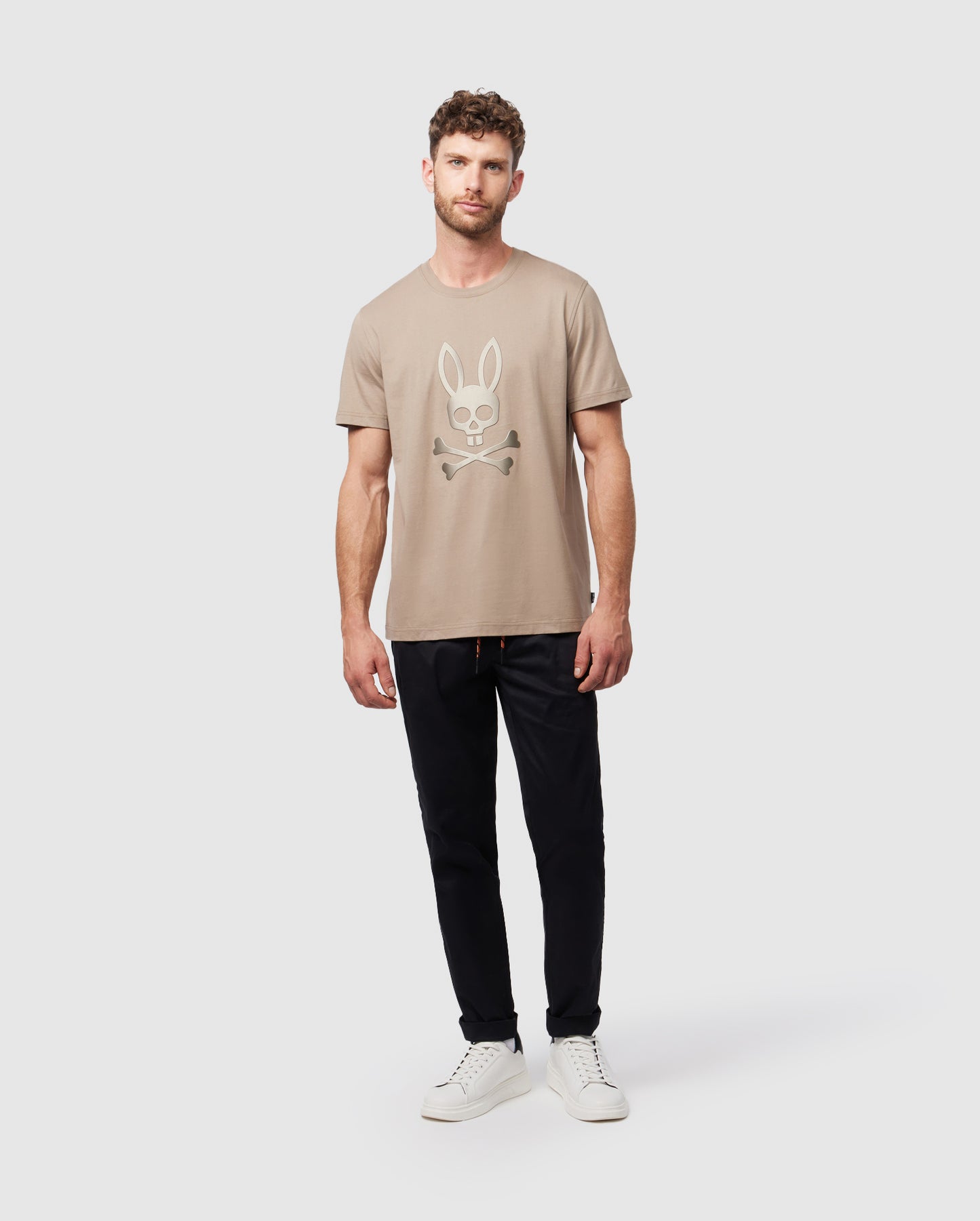 MENS LYNWOOD METALLIC PRINT GRAPHIC TEE - B6U201A2PC