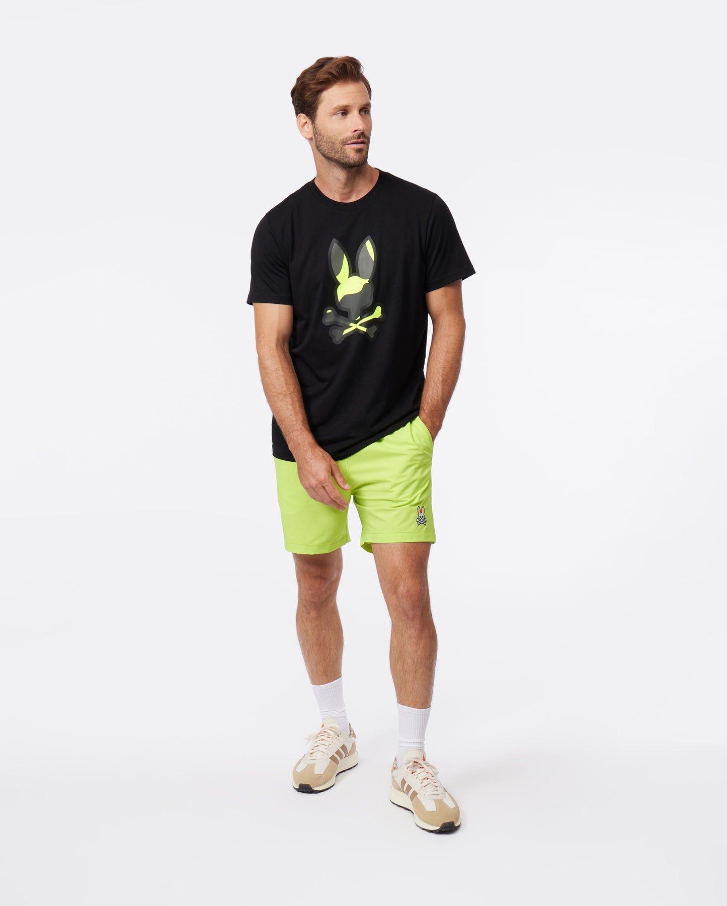 MENS PLANO CAMO PRINT GRAPHIC TEE - B6U375Z1PC