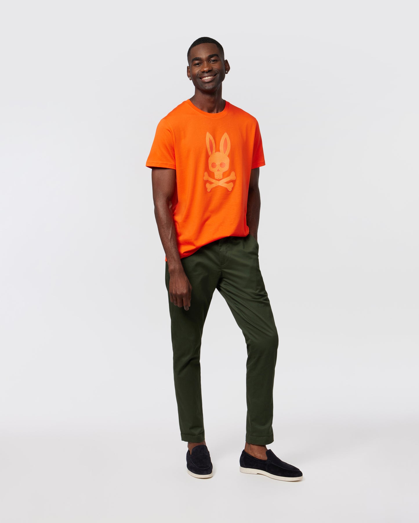 MENS CLEVELAND HD BUNNY PRINT GRAPHIC TEE - B6U764Z1PC