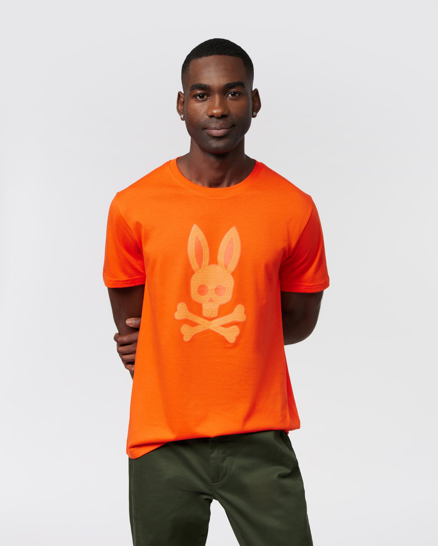 MENS CLEVELAND HD BUNNY PRINT GRAPHIC TEE - B6U764Z1PC