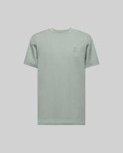 The Psycho Bunny MENS JAMES PREMIUM CREW NECK TEE (B6U952D200) is a light green Pima cotton short-sleeve t-shirt featuring a small, embroidered bunny logo on the left chest.