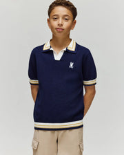 KIDS CARTER KNIT POLO SHIRT - KT0400006