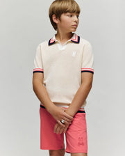 POLO EN TRICOT CARTER À COL JOHNNY, POUR ENFANT