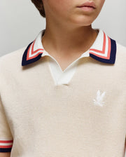 POLO EN TRICOT CARTER À COL JOHNNY, POUR ENFANT