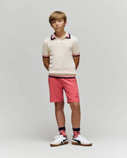 POLO EN TRICOT CARTER À COL JOHNNY, POUR ENFANT