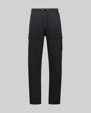 The Psycho Bunny MENS NASH CARGO SWEATPANT (MB0800010) offers sweatpant comfort with practical cargo pockets and a drawstring waistband, shown here against a plain light gray background.