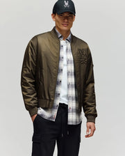 MENS DAVID OVERSIZED SATIN BOMBER - MO1100001