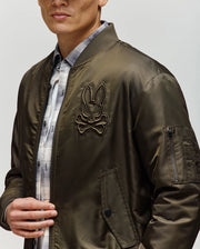 MENS DAVID OVERSIZED SATIN BOMBER - MO1100001