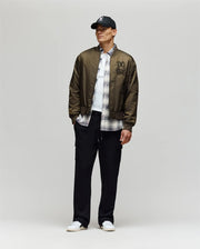 MENS DAVID OVERSIZED SATIN BOMBER - MO1100001
