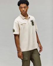 MENS AUGUSTE OVERSIZED PIQUE POLO SHIRT - MT0100112