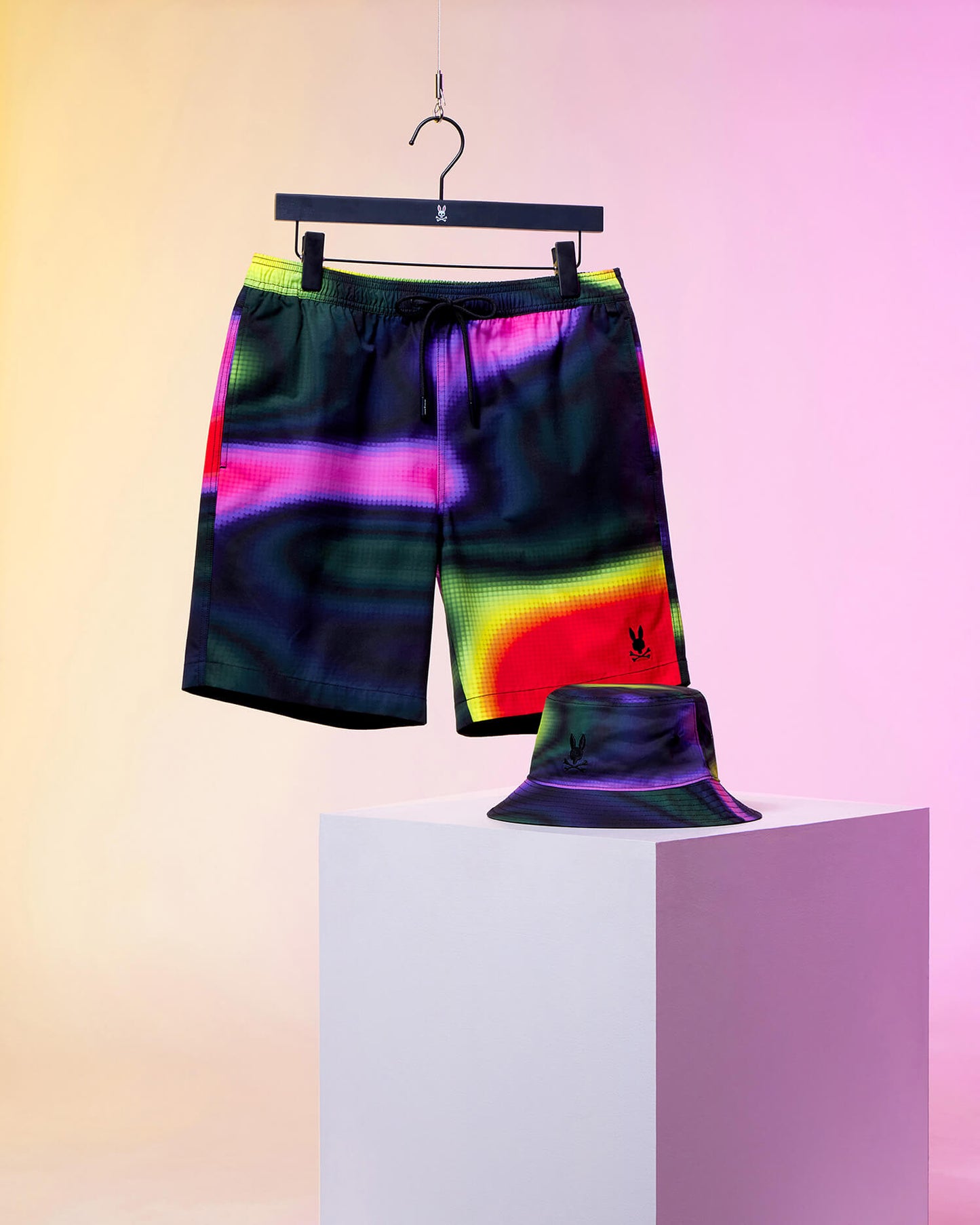 MENS SUGAR LAND LONG ALL OVER PRINT SWIM TRUNK - B6W909Y1PO