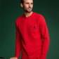MENS WAFFLE POCKET LONG SLEEVE TEE - B6T672A2CO