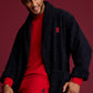 MENS ALL OVER BUNNY EMBOSSED ROBE - B6Y660A2RB