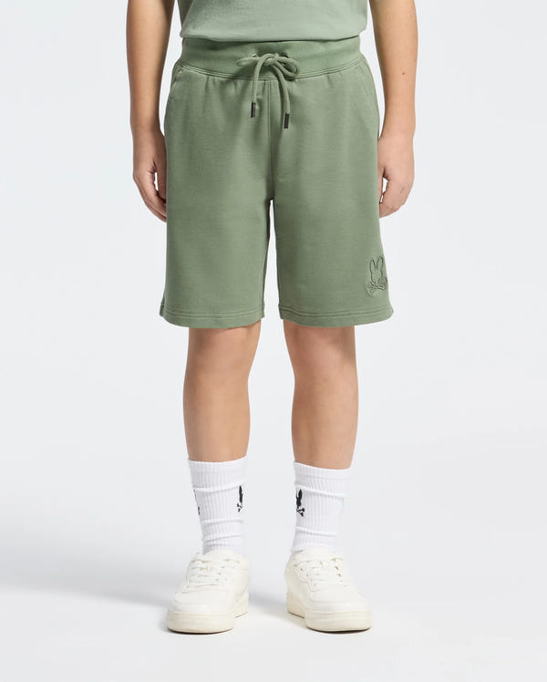 Kids | Kids' French terry sweatshorts with a soft feel, elastic waistband, and side pockets for comfort.