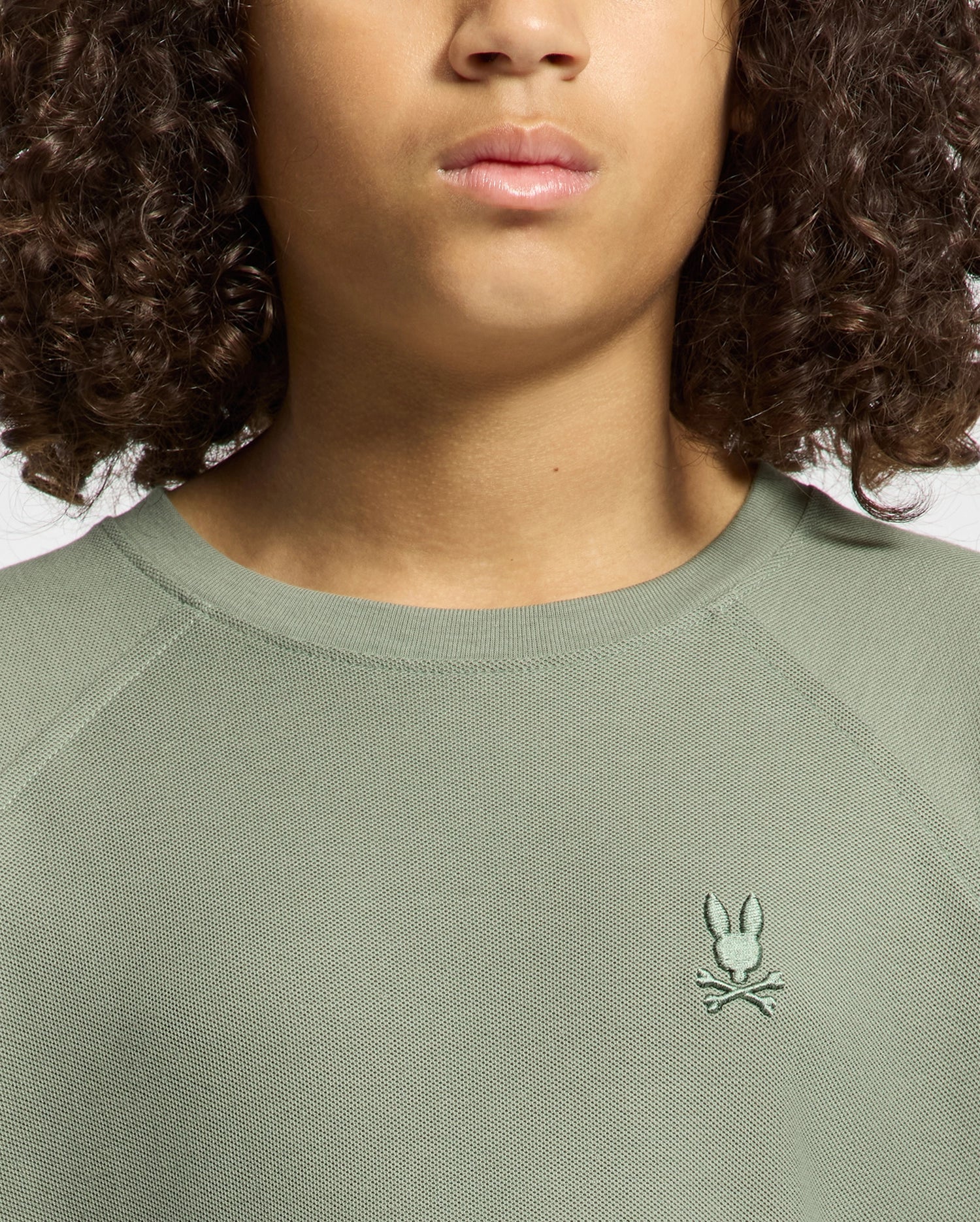 Kids | Kids' Taylor Piqué Long Sleeve Tee by Psycho Bunny, featuring a refined piqué fabric and embroidered logo for a sleek, stylish look.