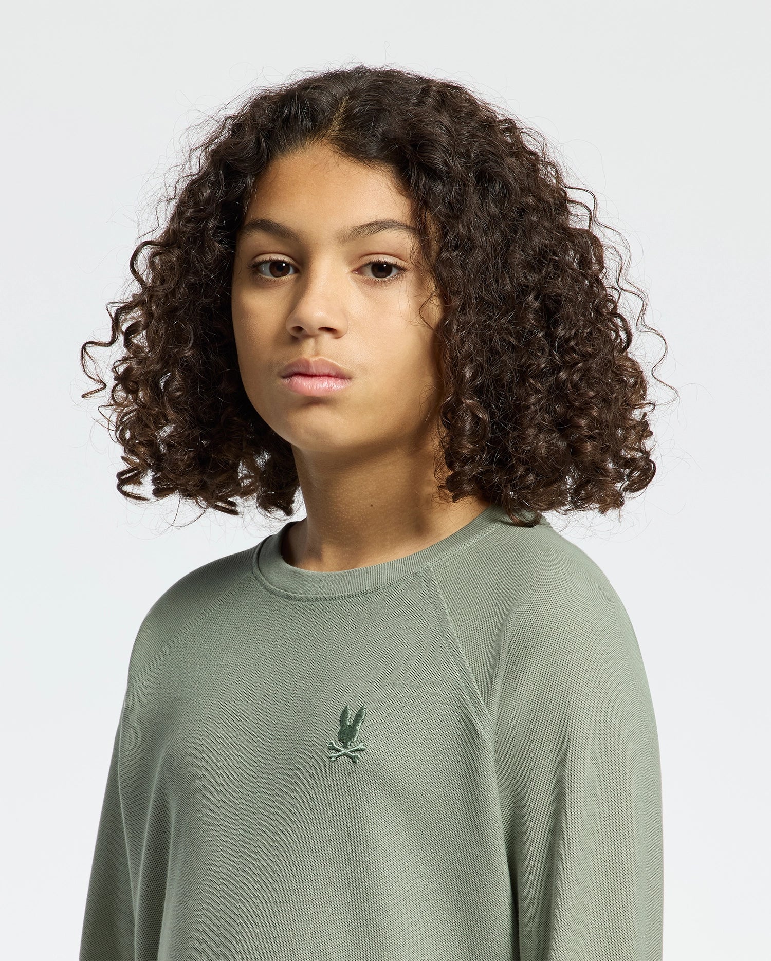 Kids | Kids' Taylor Piqué Long Sleeve Tee by Psycho Bunny, featuring a refined piqué fabric and embroidered logo for a sleek, stylish look.