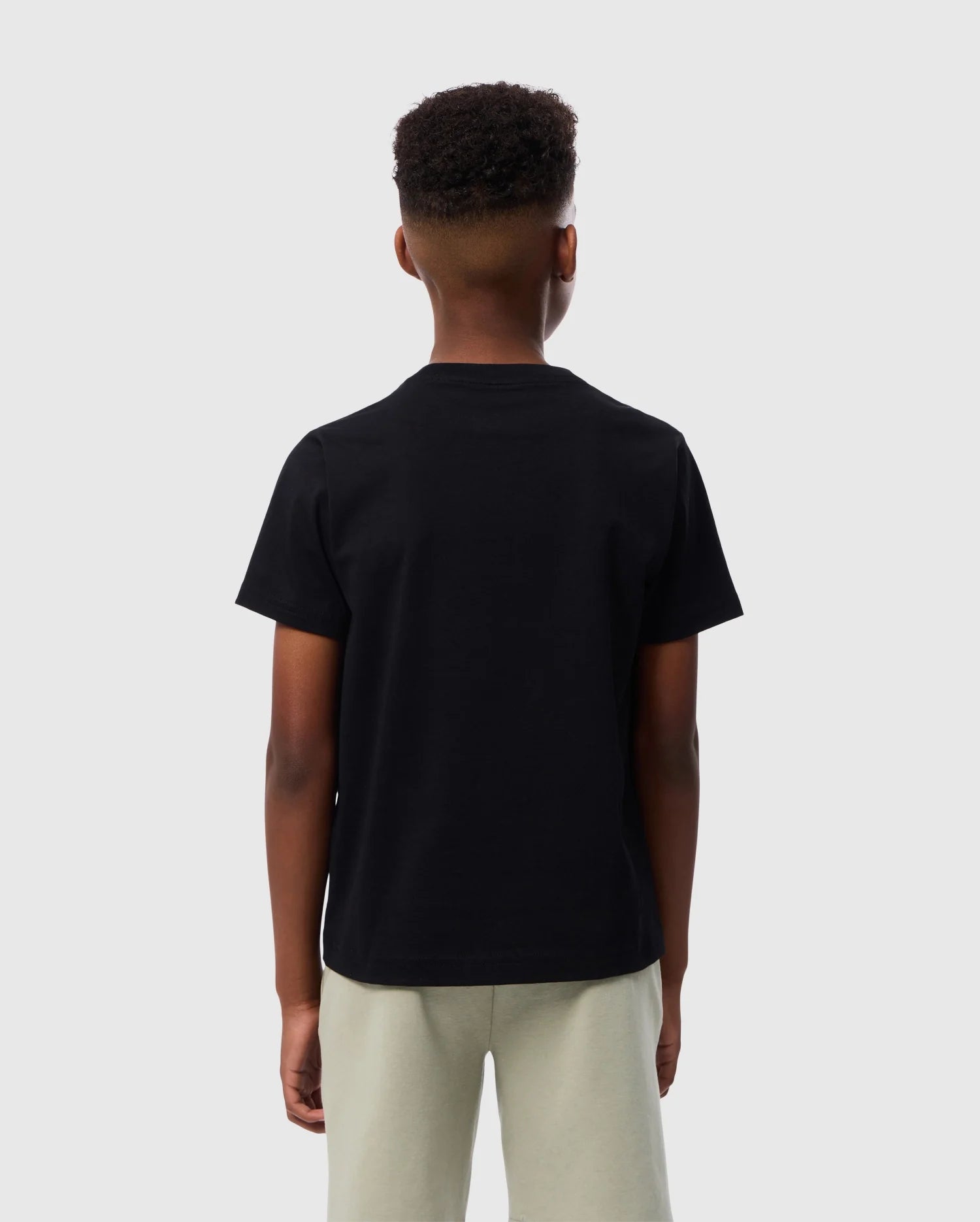 Kids Embroidered Classic Tee 001 Black S 7 8