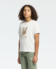 Kids | Kids' New Castle Embroidered Graphic Tee by Psycho Bunny, featuring a bold embroidered logo on soft cotton for a stylish and comfortable fit.