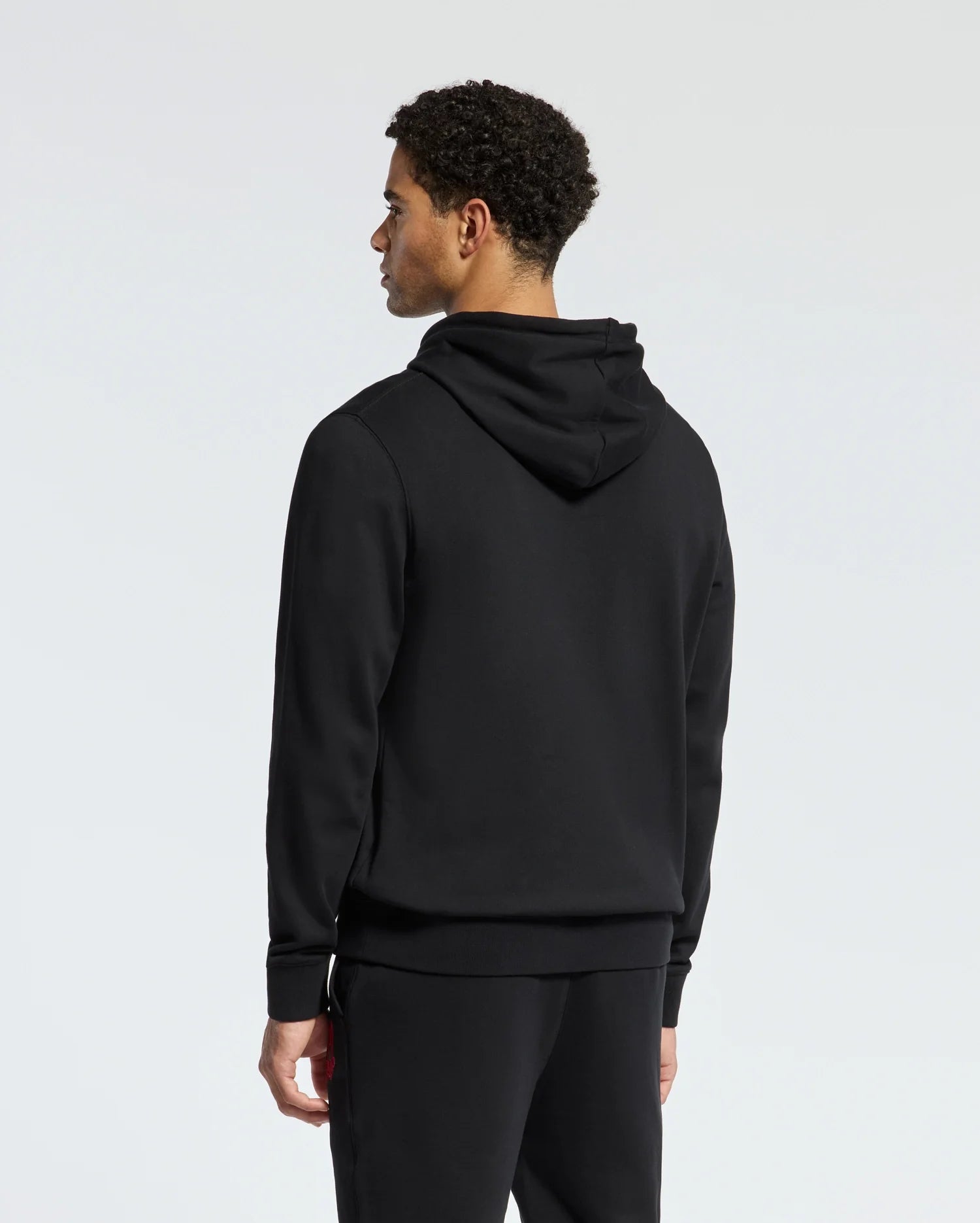 French terry black hoodie online