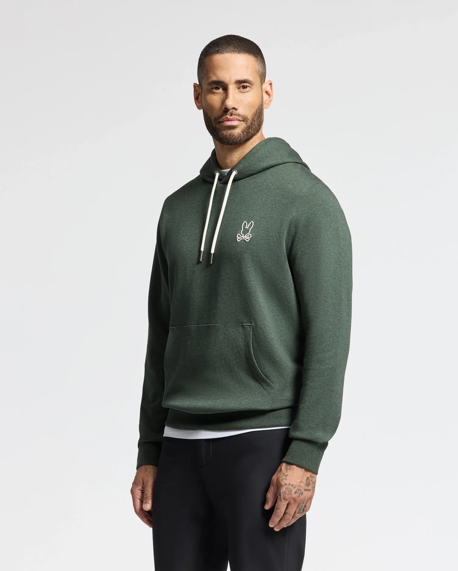 MENS JAMES PREMIUM HOODIE B6H789D200 023 URBAN CHIC HEATHER XL