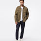 MENS CHESTER TWILL CHORE JACKET WITH EMBROIDERY - B6J387Z1OW