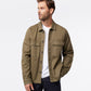 MENS CHESTER TWILL CHORE JACKET WITH EMBROIDERY - B6J387Z1OW