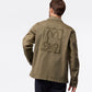 MENS CHESTER TWILL CHORE JACKET WITH EMBROIDERY - B6J387Z1OW