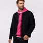 MENS OUTLINE KNIT BOMBER JACKET - B6J457Z1OW