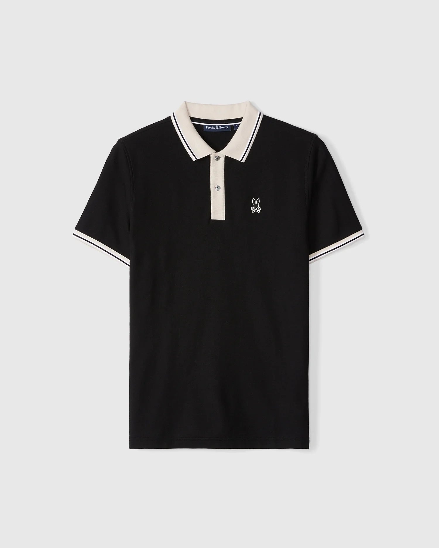 Black polo shirt sale clearance