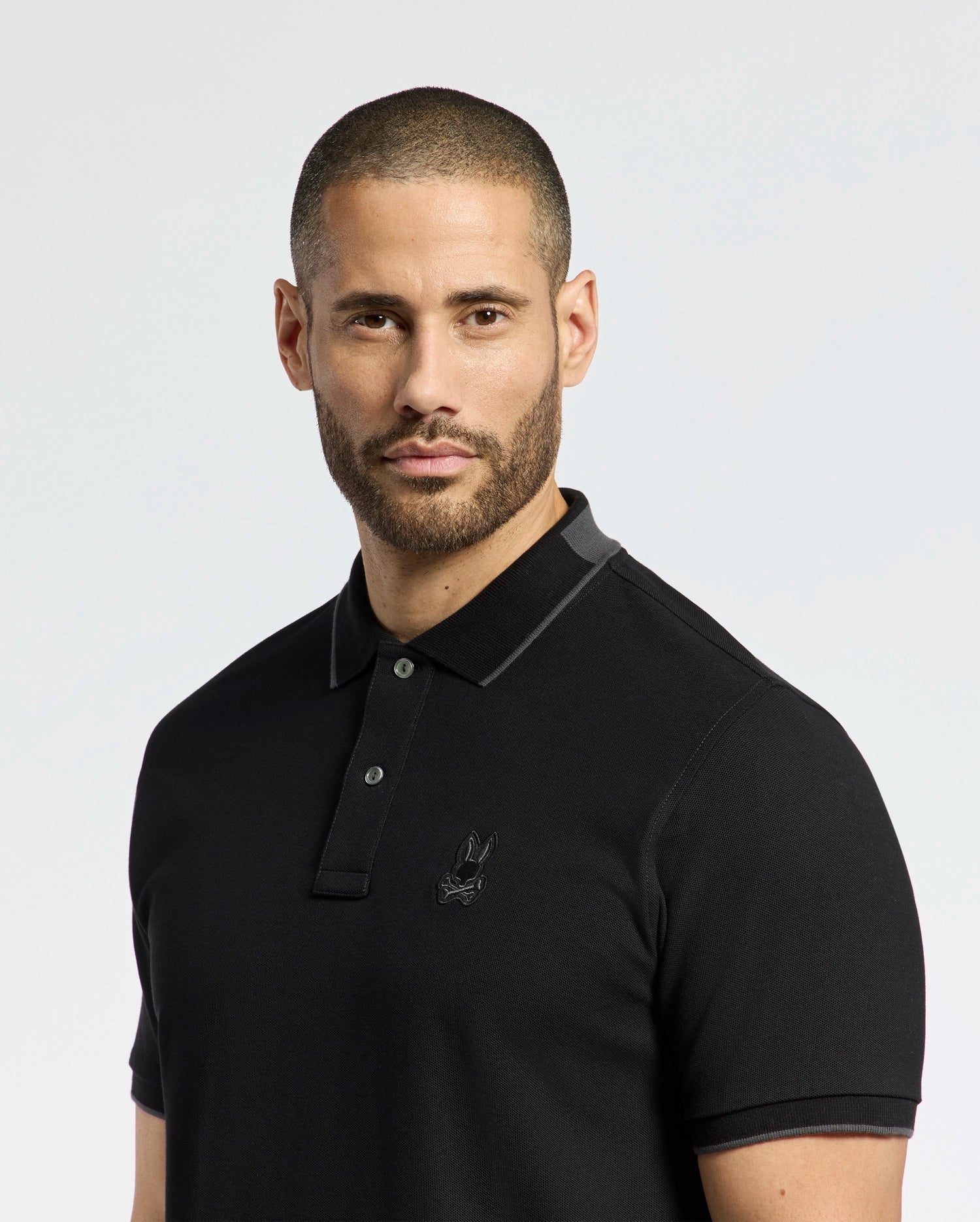 Mens Black New Castle Pique Polo | Psycho Bunny