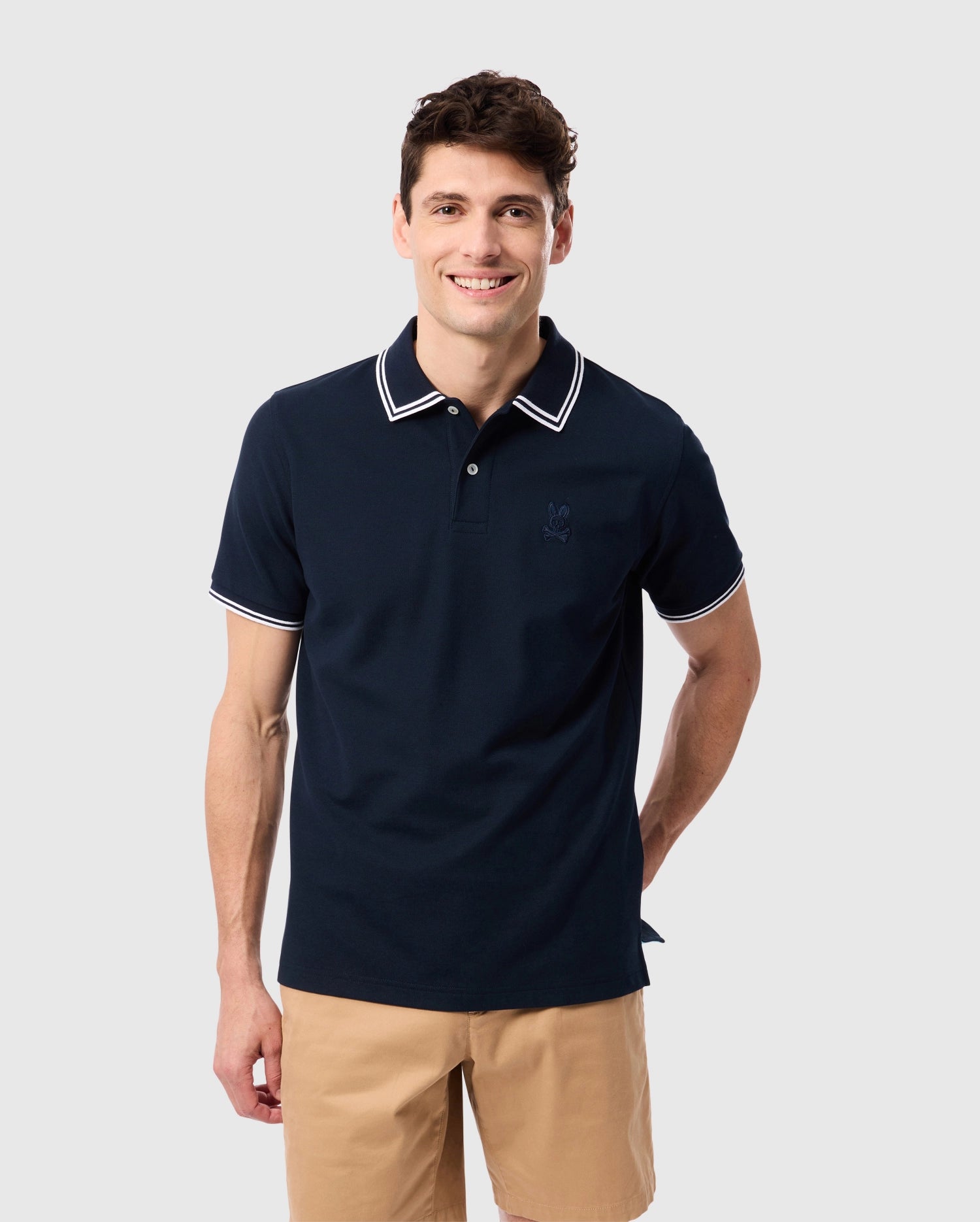 Blue polo khaki shorts outlet