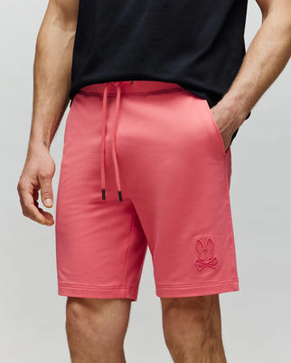 MENS LEVANZO EMBROIDERED MICRO FRENCH TERRY SWEATSHORT - B6R578F200